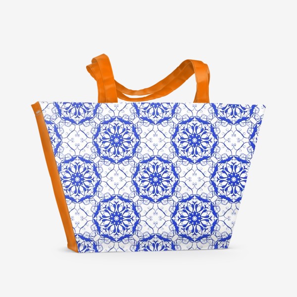Пляжная сумка «Цветочное барокко»