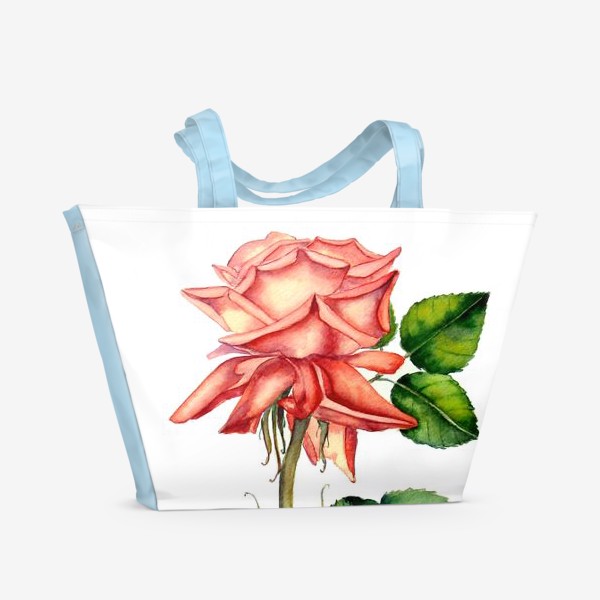 Пляжная сумка «Летняя роза»