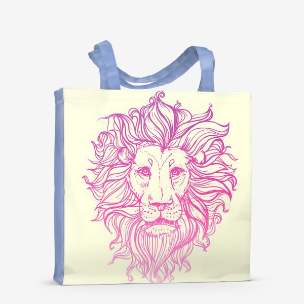 Сумка-шоппер «розовый лев»