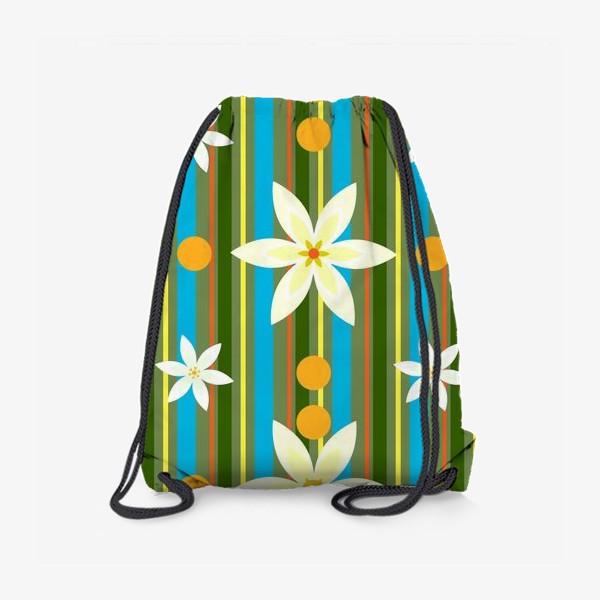 Рюкзак «Яркий цветочный паттерн.»