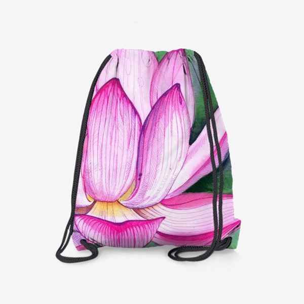 Рюкзак «Цветок лотоса в подарок, для девушки или парня»