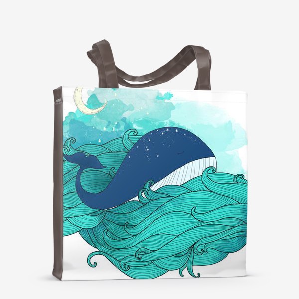 Сумка-шоппер «Китовая сказка 3»
