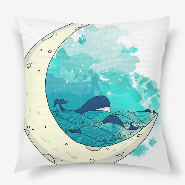 Подушка «Китовая сказка 2»