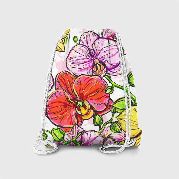 Рюкзак «орхидеи паттерн»