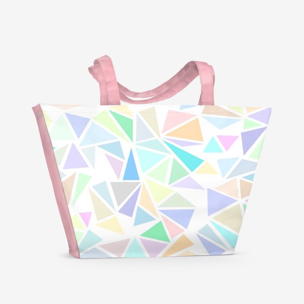 Пляжная сумка &laquo;Пастельные треугольники&raquo;