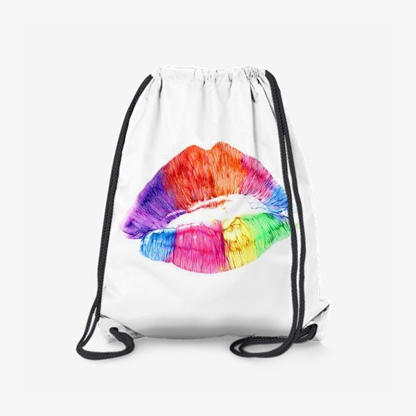 Рюкзак «Радужный поцелуй (губы)»