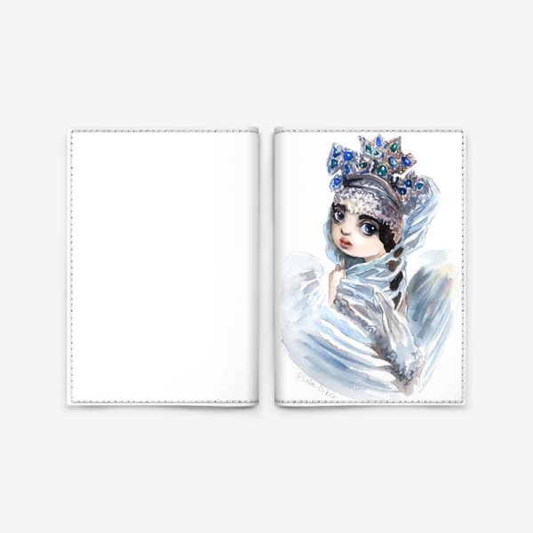 Обложка для паспорта «Девочка Царевна Лебедь»