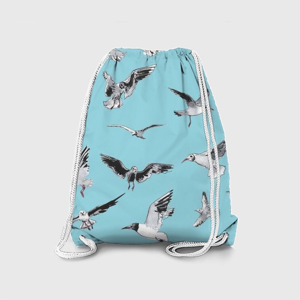 Рюкзак «Чайки на голубом фоне»