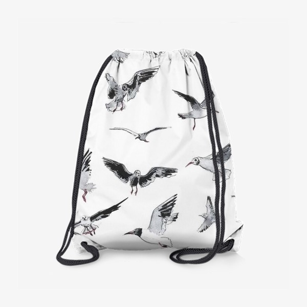 Рюкзак «Чайки на белом фоне»