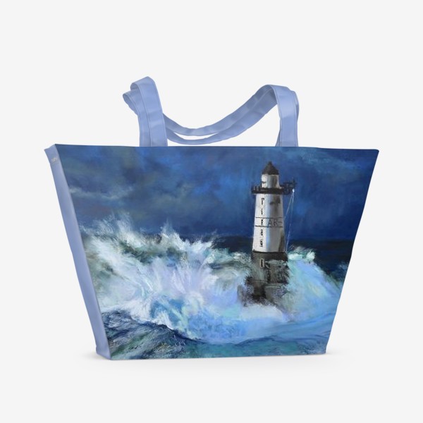 Пляжная сумка «маяк на море»