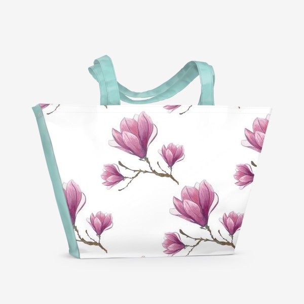 Пляжная сумка «Pink magnolia»