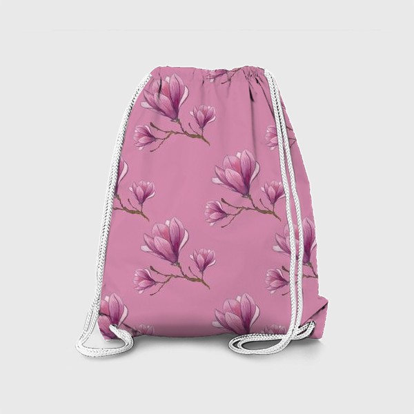 Рюкзак «Pink magnolia on pink»