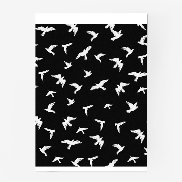 Постер «Птицы на чёрном»