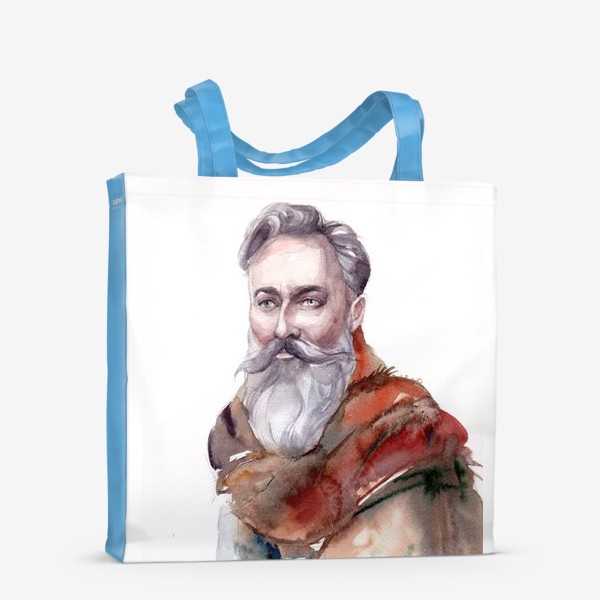 Сумка-шоппер «мужской портрет с бородой »