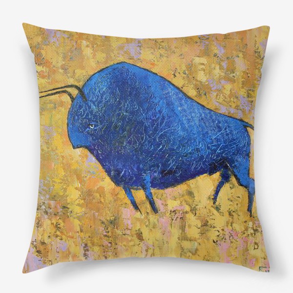 Подушка «Синий бык»