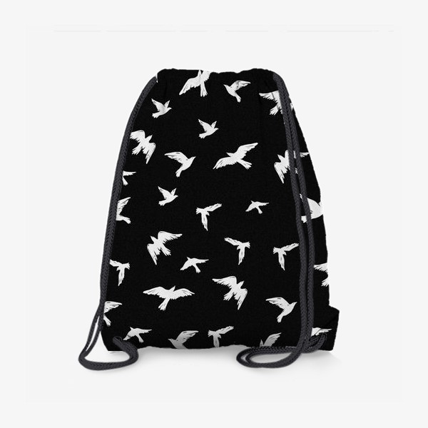 Рюкзак «Птицы на чёрном»