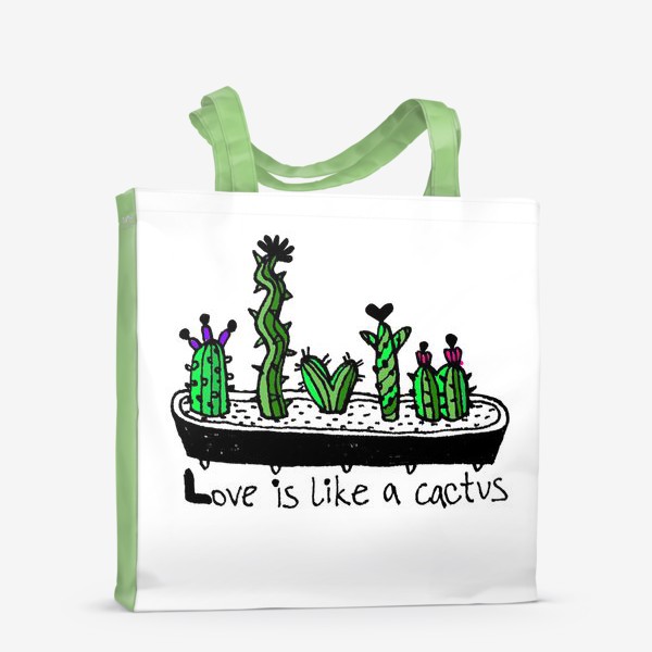Сумка-шоппер «кактусы»