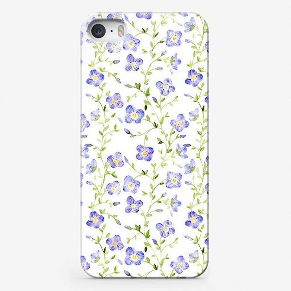 Чехол iPhone «Паттерн Нежные цветы»