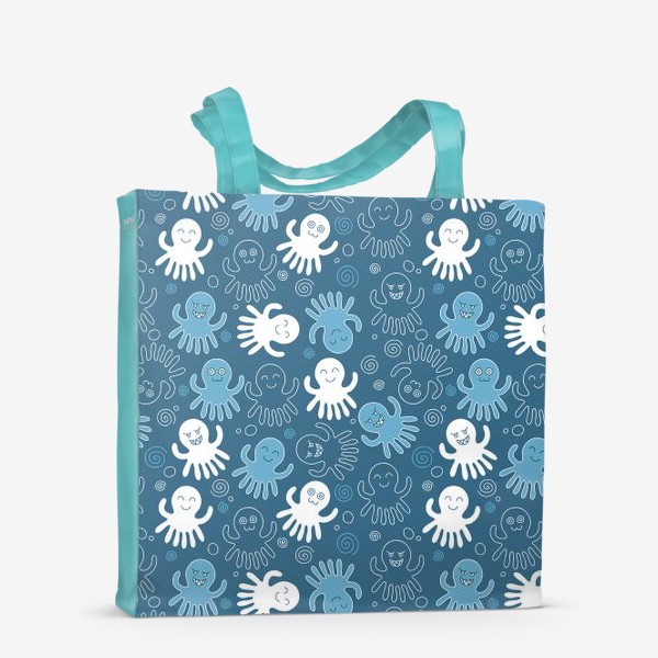Сумка-шоппер «Осьминожки. Морская вечеринка милых осьминогов»