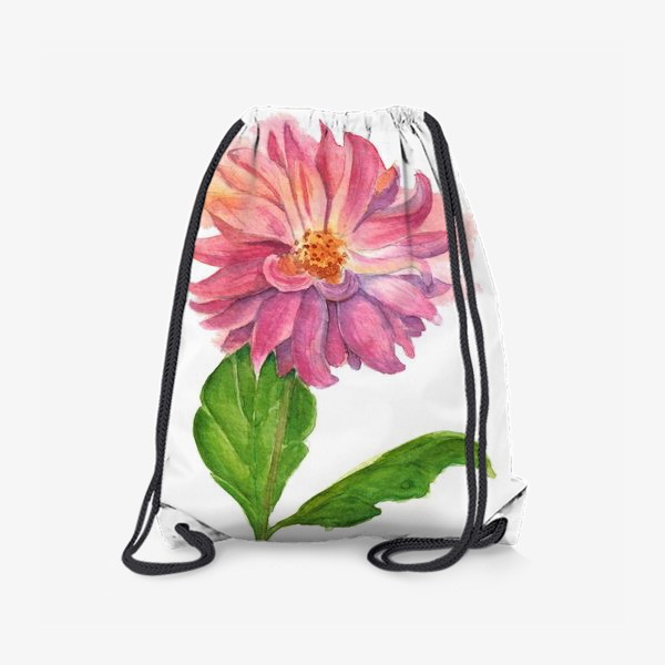 Рюкзак «Акварельный розовый цветок»