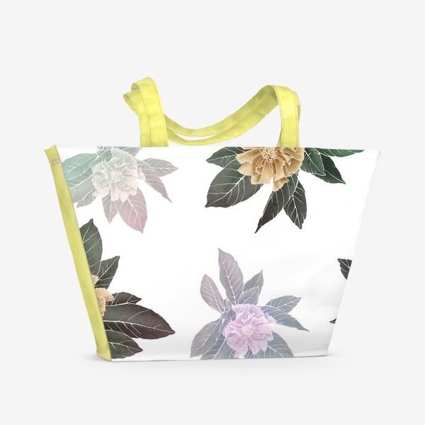 Пляжная сумка «Цветы-цветочки»