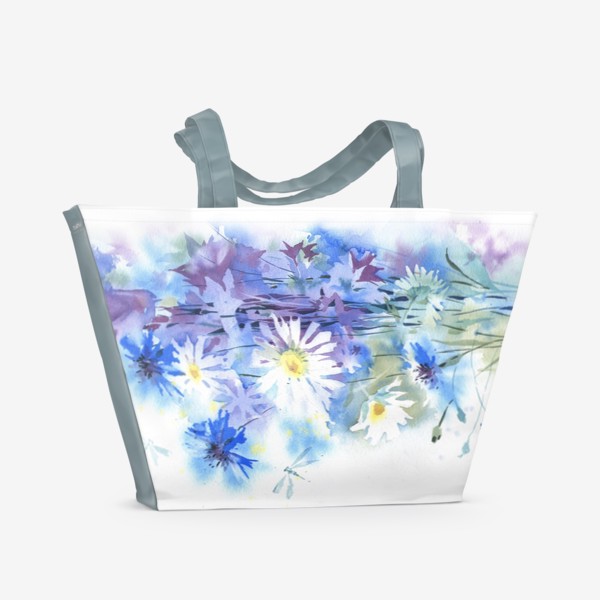 Пляжная сумка «Цветы полевые»