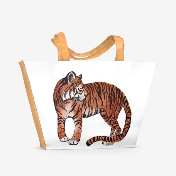 Пляжная сумка «Тигр Арсений»