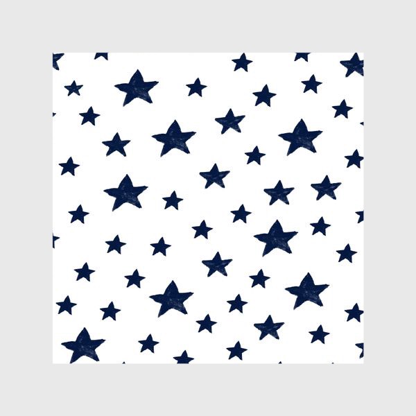Шторы «Акварельные синие звезды»