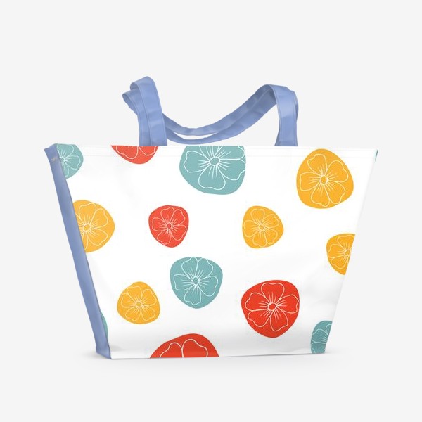 Пляжная сумка «Лето в ярких цветах»
