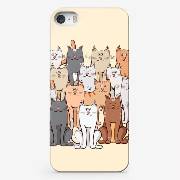 Чехол iPhone &laquo;Коты&raquo;