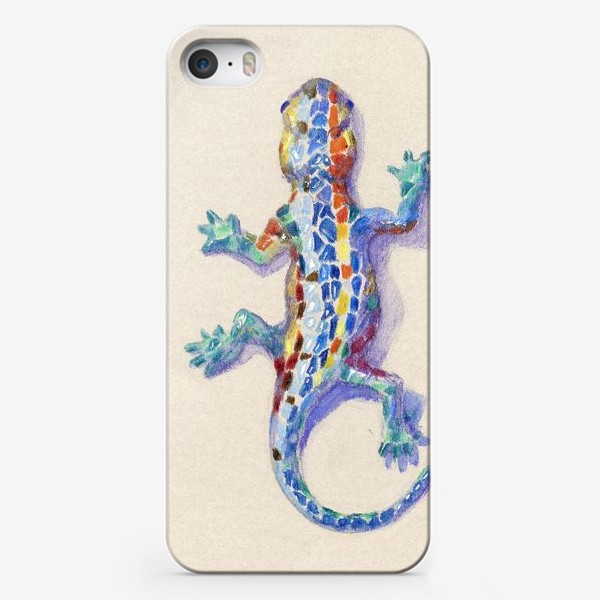 Чехол iPhone «Мозаичная ящерица»