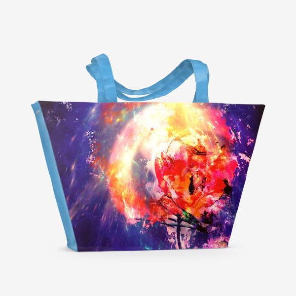 Пляжная сумка «Космический тюльпан»