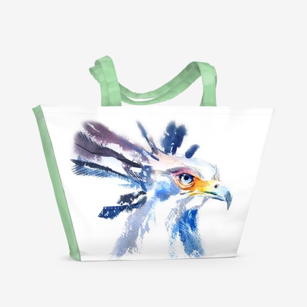 Пляжная сумка «Птица Секретарь»