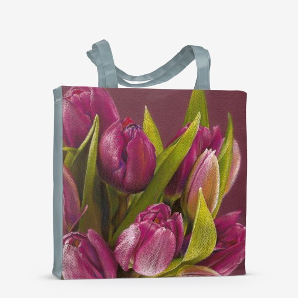 Сумка-шоппер «тюльпаны»