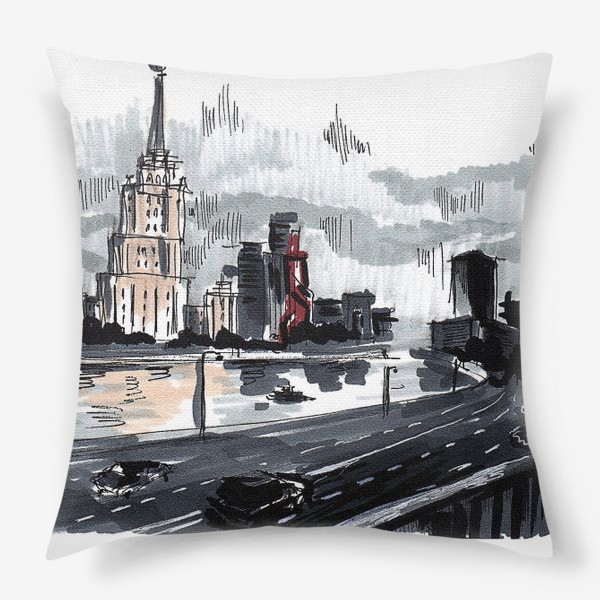 Подушка «Москва река»