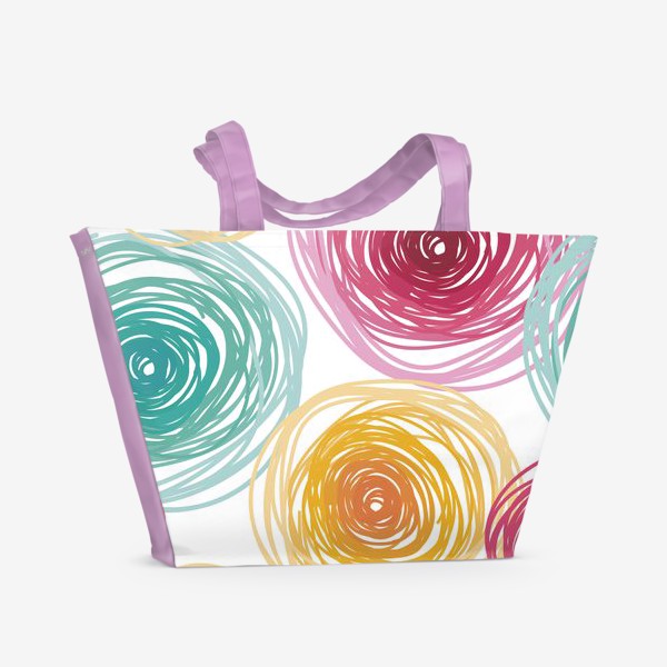 Пляжная сумка «Цветные круги»