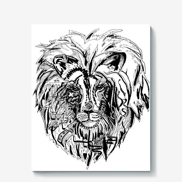 Холст «Лев»