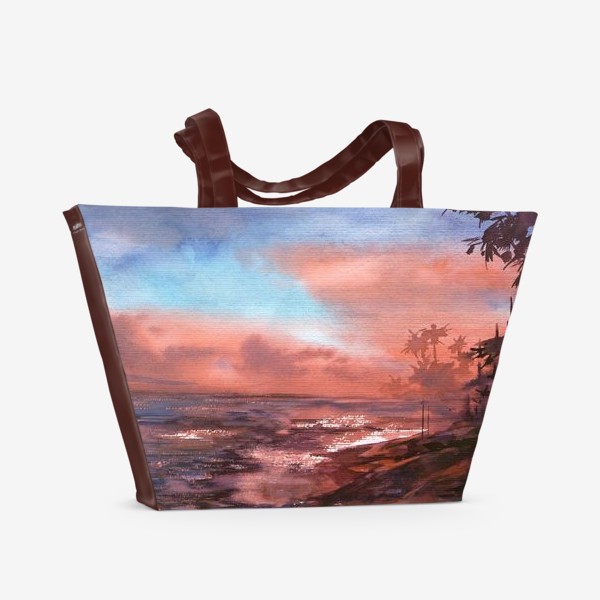 Пляжная сумка &laquo;Оранжевый закат&raquo;