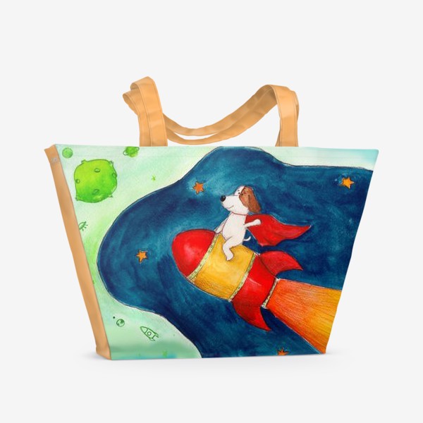 Пляжная сумка «Космопес»