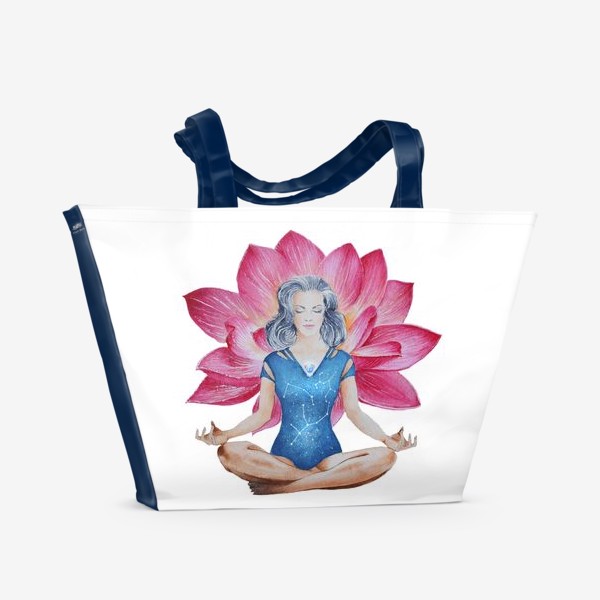 Пляжная сумка «Лотос. Медитация»