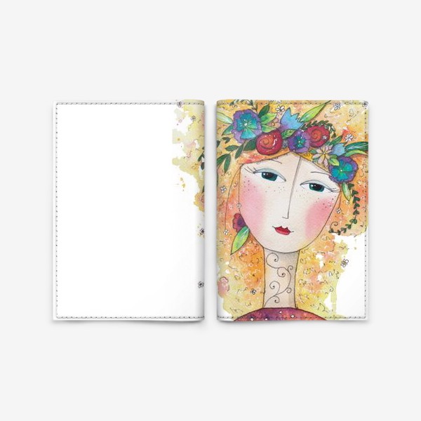 Обложка для паспорта «Фея цветов»
