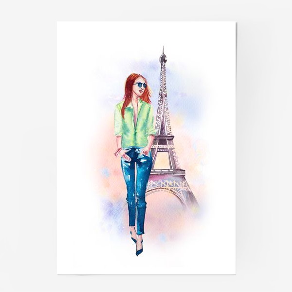 Постер «Девушка в Париже»