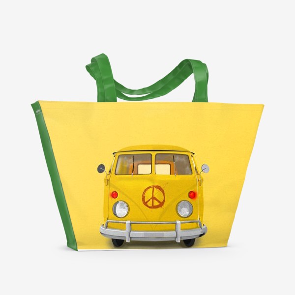 Пляжная сумка «Жёлтый автобус»