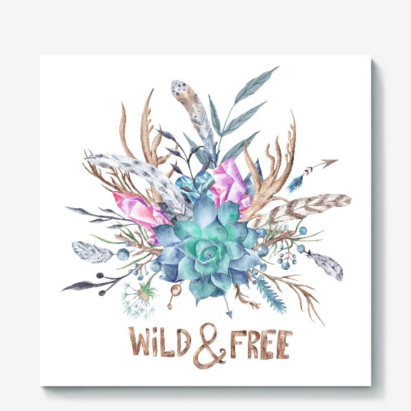 Холст «Wild and free »