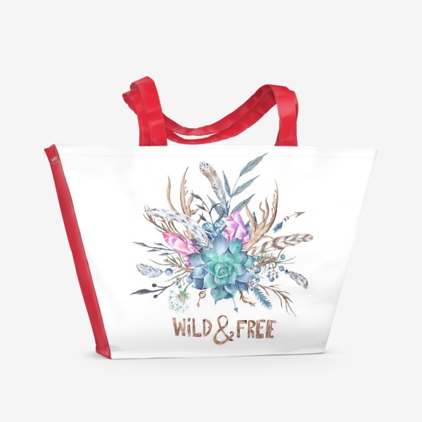 Пляжная сумка «Wild and free »