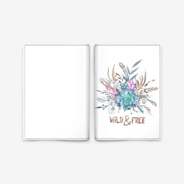 Обложка для паспорта «Wild and free »
