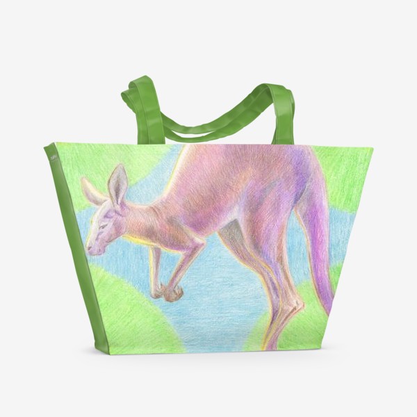 Пляжная сумка «Радужный кенгуру»