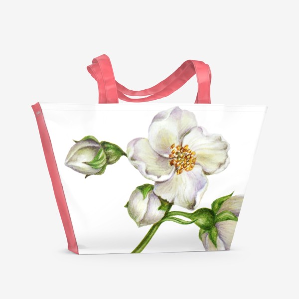 Пляжная сумка «Цветы жасмина»