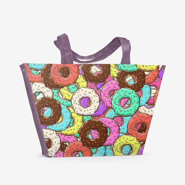 Пляжная сумка «Пончиковое изобилие»