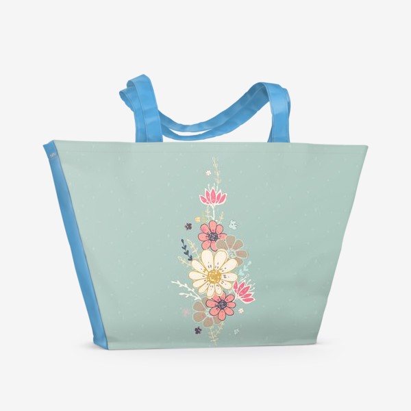 Пляжная сумка «Из коллекции Время и цветы 1»
